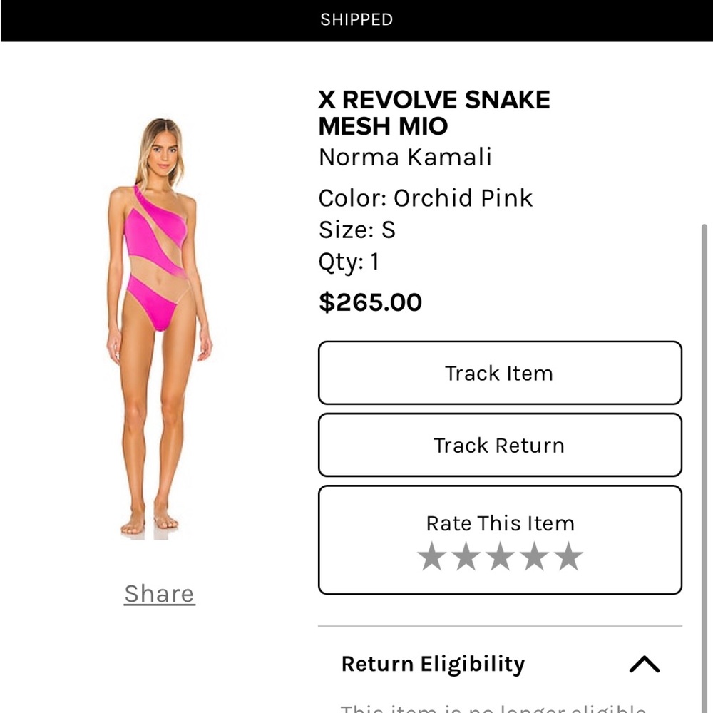 Norma Kamali Snake Mesh Mio Pink Small